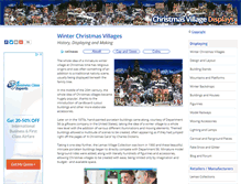 Tablet Screenshot of christmas-village-displays.com